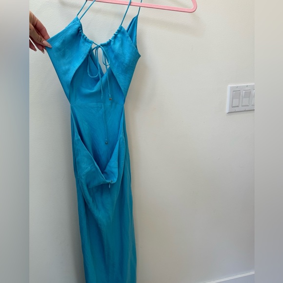 RUNAWAY aqua blue dress, size: medium - Picture 4 of 7